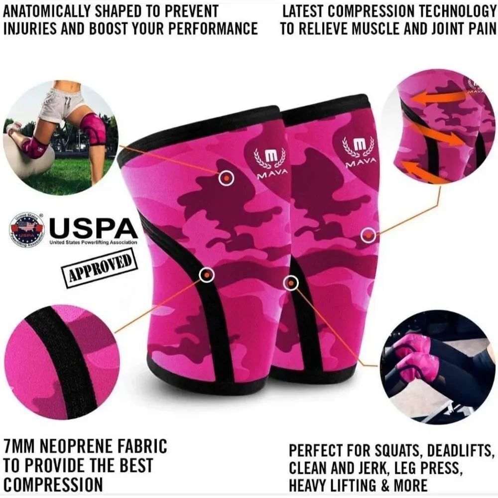 Mava Sports Compression Knee Sleeves - Picture 3 of 7